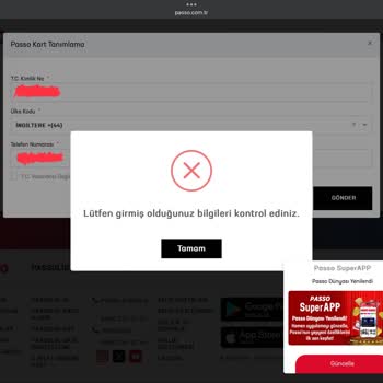 Passolig Kaydı Yurt Dışı Numarasıyla Bilet Alma Engeli