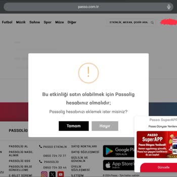 Passolig Kaydı Yurt Dışı Numarasıyla Bilet Alma Engeli