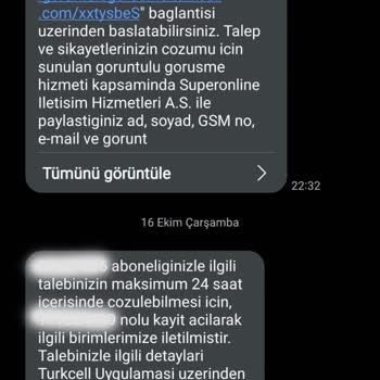 Turkcell Superonline'da Süregelen İnternet Sorunu Ve Yetersiz Teknik Destek