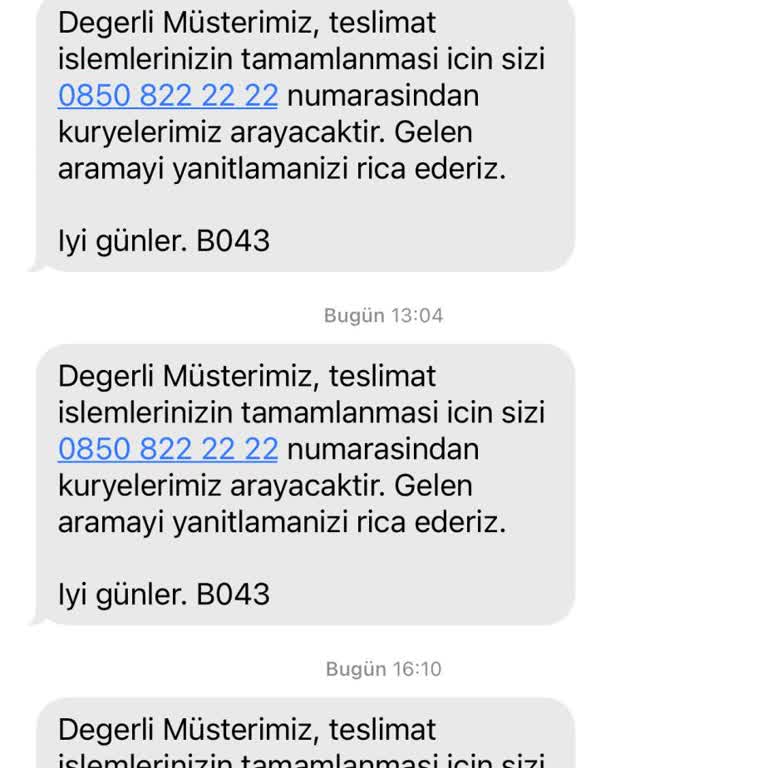 Belge Gönderiminde İletişim Sorunu