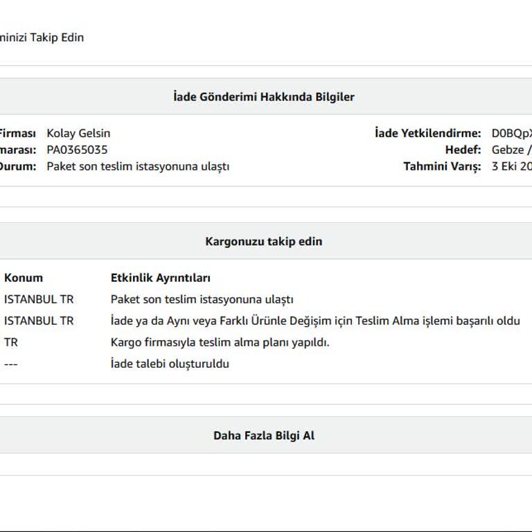 Yanlış Ürün İadesinde Kayıp Ve İletişim Sorunu