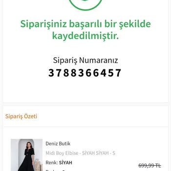 Deniz Butik'ten Eksik İade Ücreti Sorunu