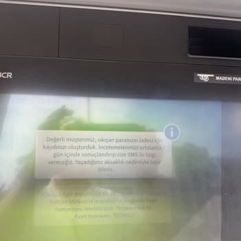 ATM Para Sayımında Hata Ve Kayıp Paranın İadesi Sorunu