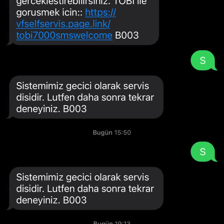Vodafone Yanımda Uygulamasına Giriş Sorunu