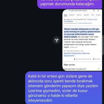 Defolu Ürün Ve İade Sorunu Yaşıyorum