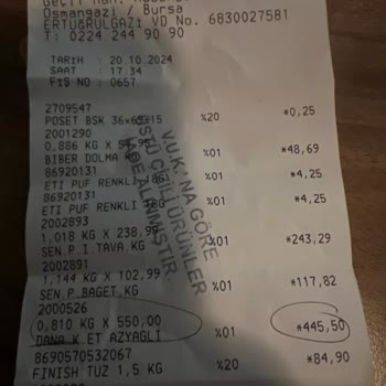 Özdilek AVM'de Kalitesiz Dana Kıyma Deneyimi