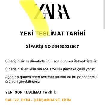 Zara'nın Teslimat Ve Sipariş Sorumsuzluğu