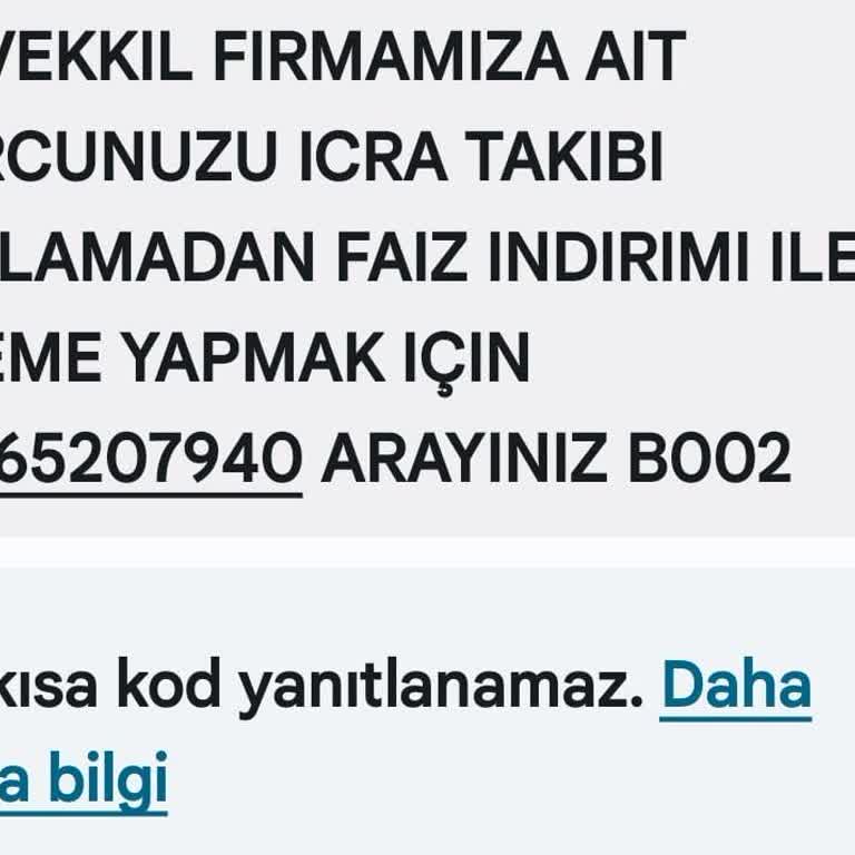 Uckoclar Hk (SMS) Şikayeti