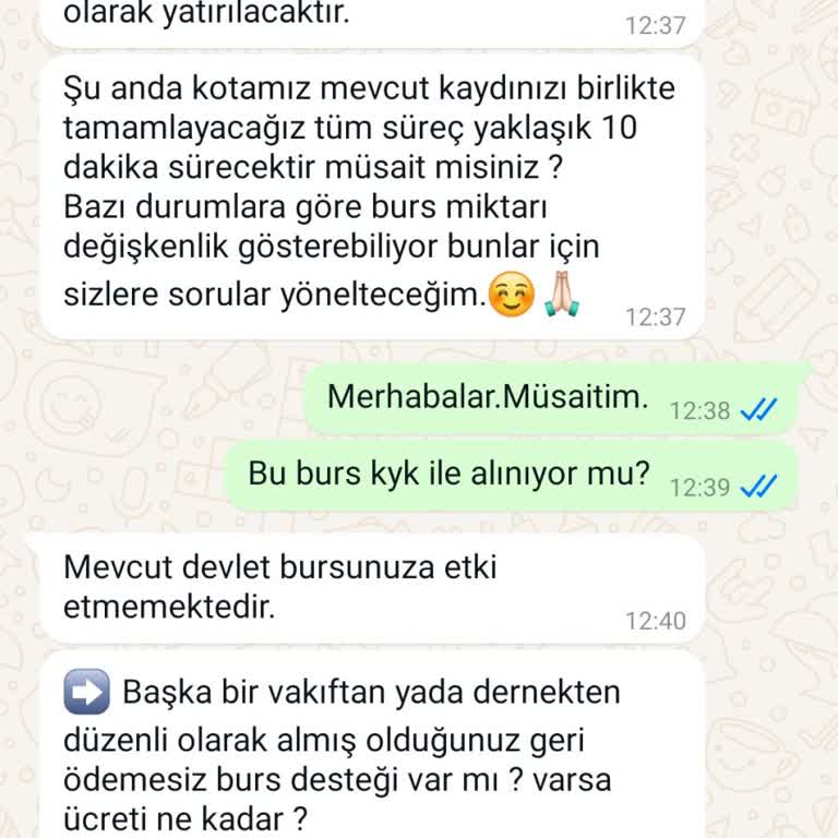 Burs Başvurusu Sonrası Bilgi Güvenliği Endişesi