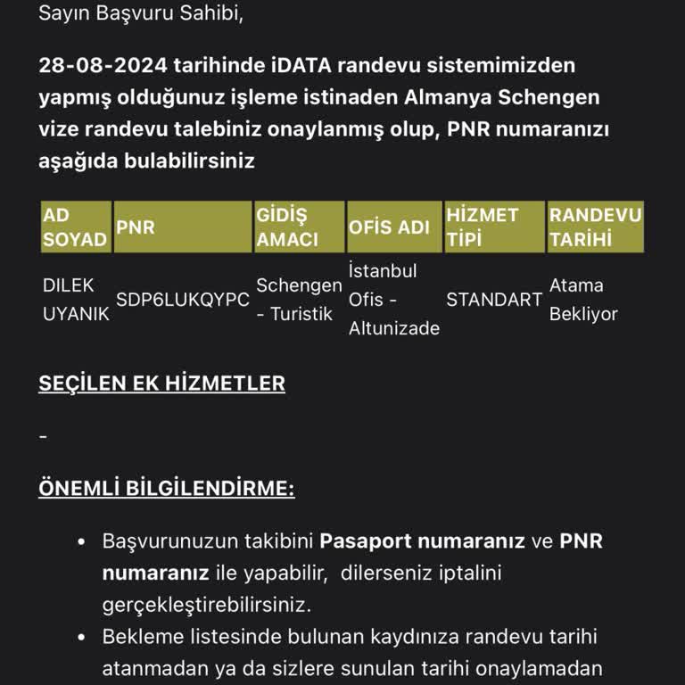 Vize Randevu Sistemi Mağduriyeti