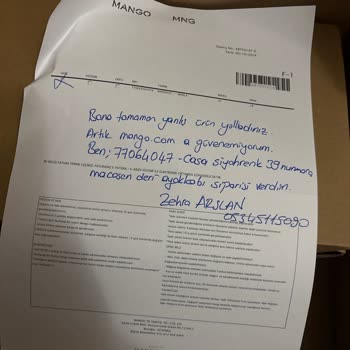Yanlış Ürün Gönderimi Ve Eksik Koli Sorunu