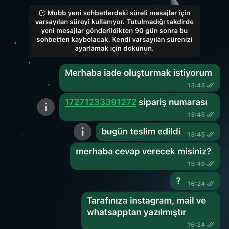 Mubb Instagram'dan Sahte Ürün Ve İade Sorunu
