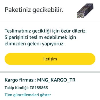 Kayıp Kargo Ve Ulaşılamayan Müşteri Hizmetleri