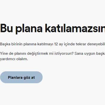 Spotify Aile Planına Katılamama Sorunu