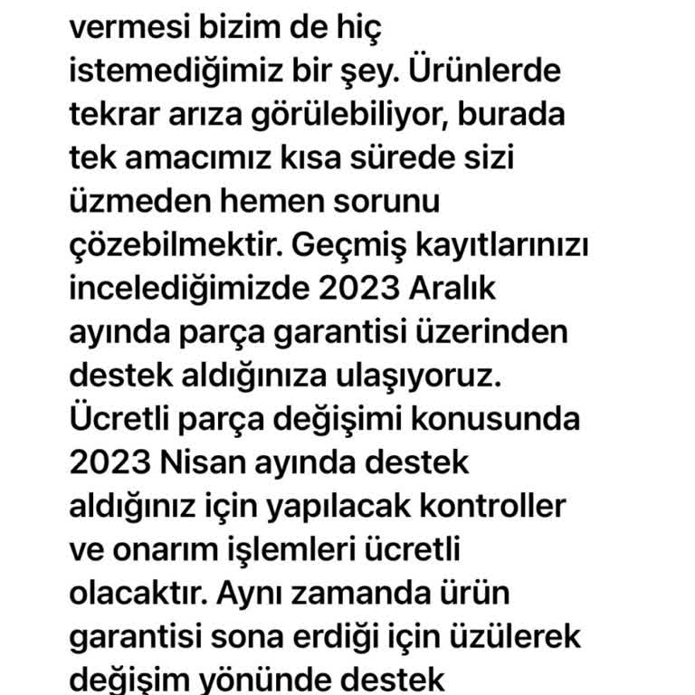 Vestel Televizyonun Sürekli Arızalanması Ve Destek Eksikliği