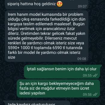 Kıyafet Sepeti'nden İade Alamama Sorunu Ve Oyalayıcı Yaklaşım