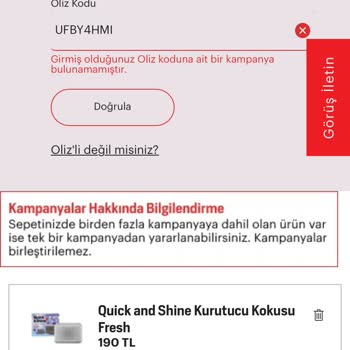 Oliz Plus Üyeliğinde Yanıltıcı İndirim Sözü