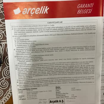 Arçelik Çamaşır Makinesi Çürüme Sorunu