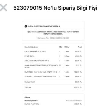 Migros'tan Yanlış Ve Eksik Ürün Teslimatı Sorunu