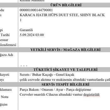 Teşhir Ürünü Olarak Gönderilen Kahve Makinesi Ve İlgisiz Servis