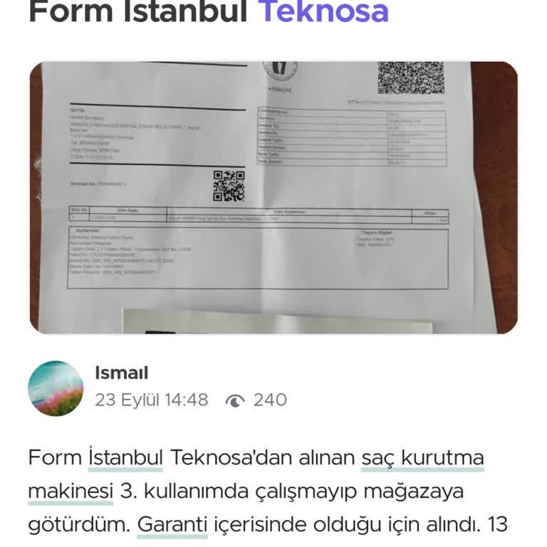 Arızalı Ürün Ve Yetersiz Servis Deneyimi