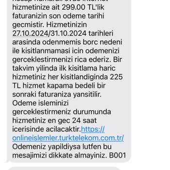 İnternet Bağlantı Sorunu Ve Yanlış Fatura