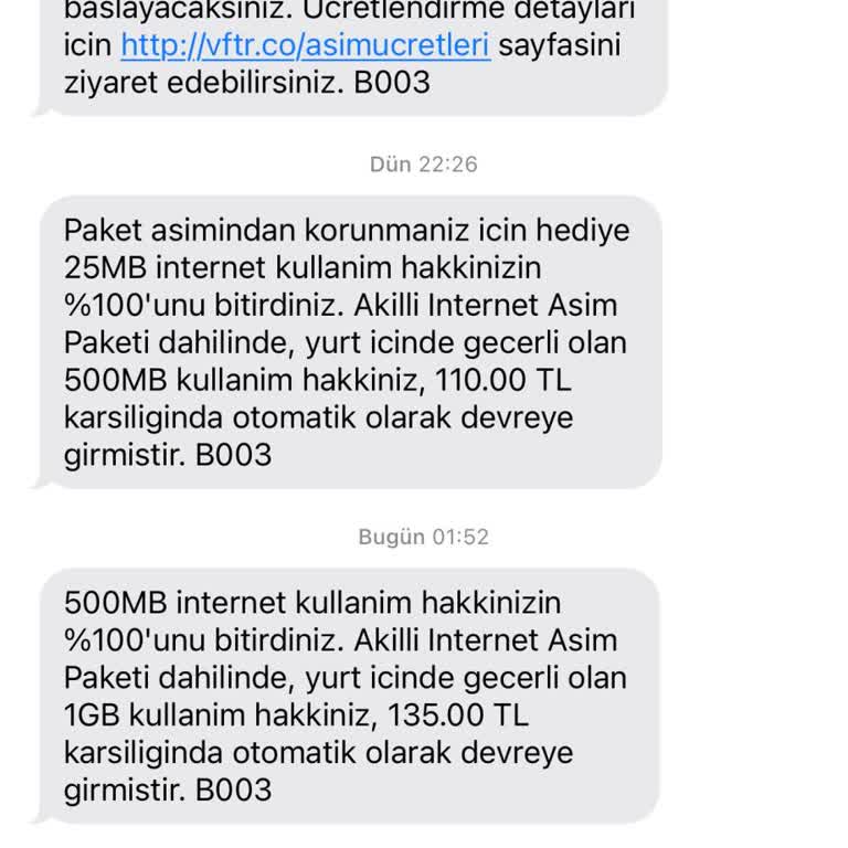 Vodafone Ücretsiz Durma Özelliği Ve Yanıltıcı Fatura Sorunu