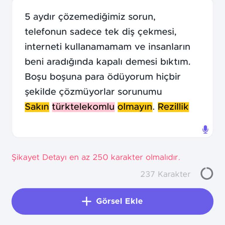 Sinyal Sorunu Ve Müşteri Hizmetleri İlgisizliği