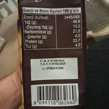 Çerezya Fıstık Paketinde Şok Edici Yabancı Madde