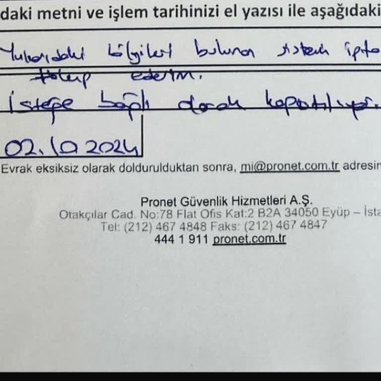 Pronet Abonelik İptali Kabusu