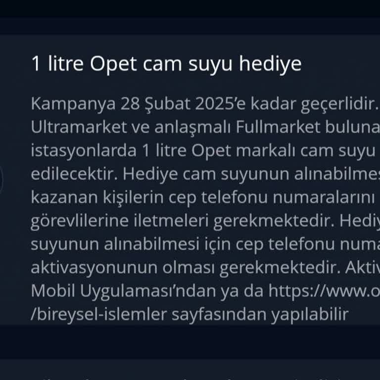 Opet Hediye Cam Suyu Macerası!