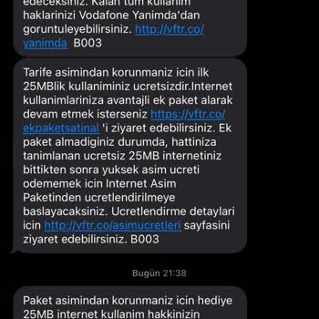 Onaysız İnternet Aşım Paketi Ve Yüksek Ücret Şikayeti