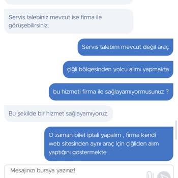 Obilet'in Yetersiz Hizmeti: Şehir İçi Alım Kolaylığı Sağlanmıyor