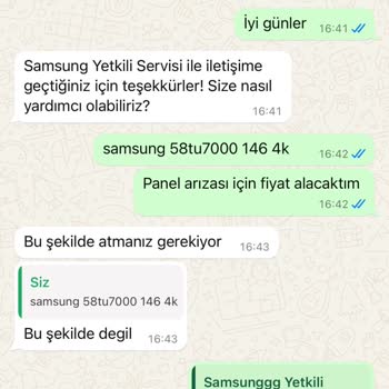 Samsung TV Panel Arızası Ve İlgisiz Servis