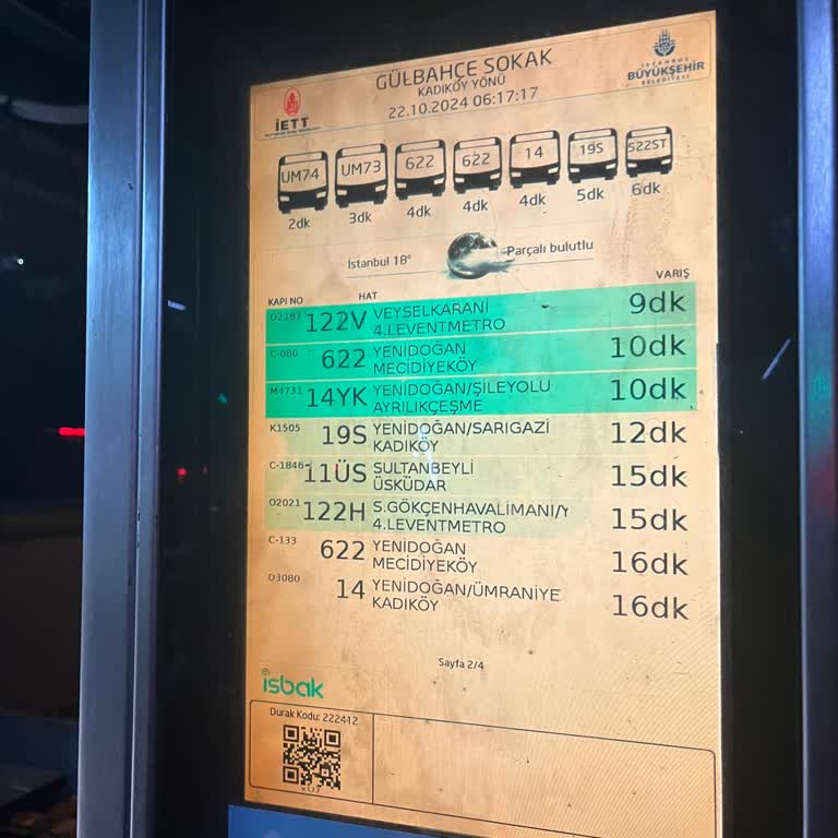 İstanbul'da Sabah Saatlerinde Otobüs İzdihamı