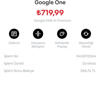 Yanlışlıkla Alınan Depolama Alanı İçin İade Talebi