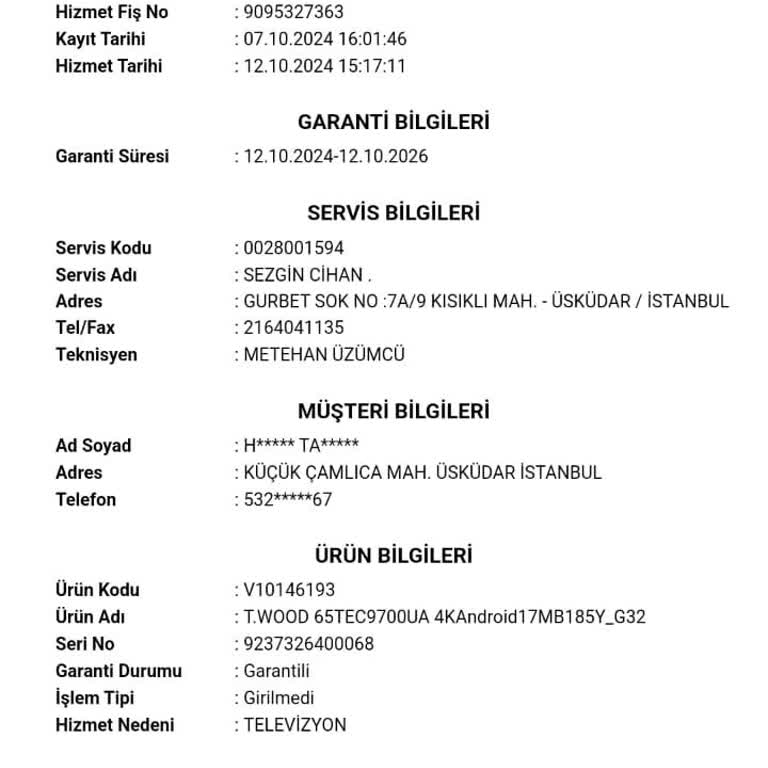 TV Montajı Yüksekliği Sorunu Ve Müşteri Hizmetleri Hayal Kırıklığı