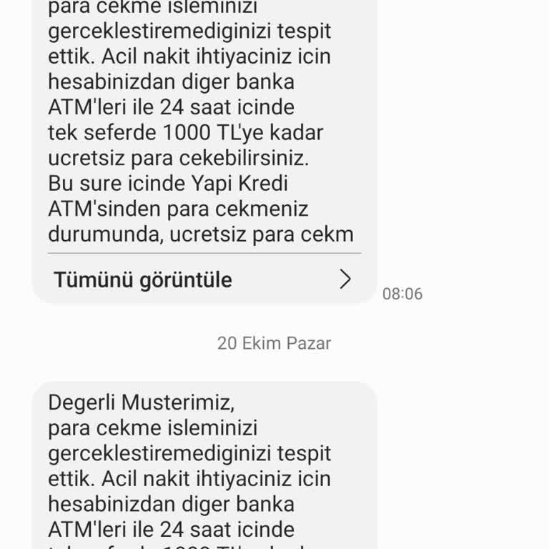 Yapı Kredi Şube Kapanışı Ve ATM Sorunları