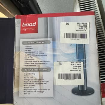 Migros'tan Alınan Bozuk Elektronik Fan Sorunu