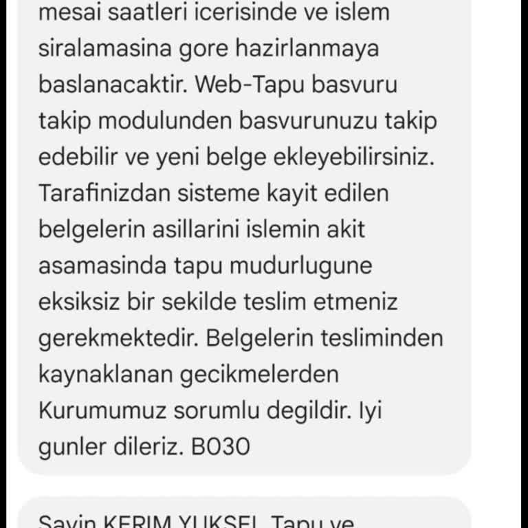 Tuzla Tapu Müdürlüğü'nde Randevu Bilgilendirme Sorunu