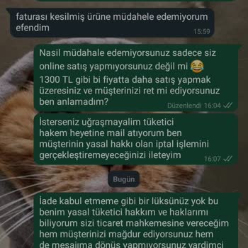 Tesettürwaw Butik'te Müşteri Memnuniyetsizliği Ve Hak İhlali
