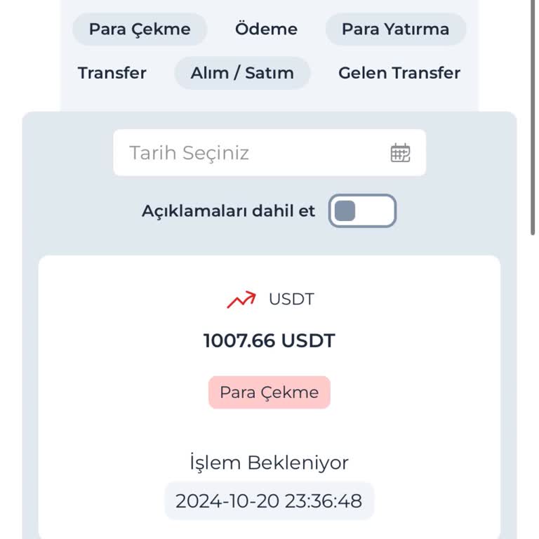 USDT Transferinde Gecikme Ve İletişim Sorunu