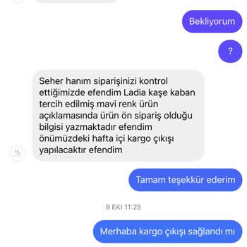 Sipariş Gecikmesi Ve İletişim Sorunu