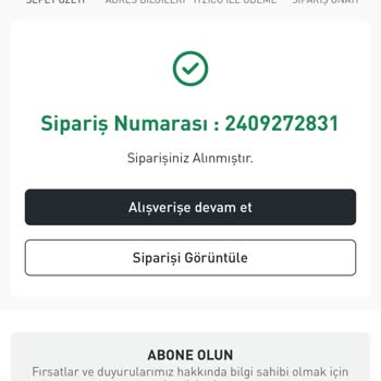 Sipariş Gecikmesi Ve İletişim Sorunu