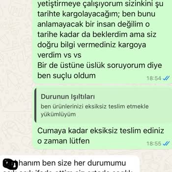 Teslimat Süresindeki Belirsizlik Ve İletişim Sorunları