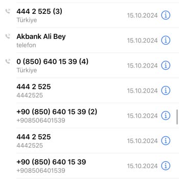 Akbank Numarasından Gelen Sahte Arama Mağduriyeti
