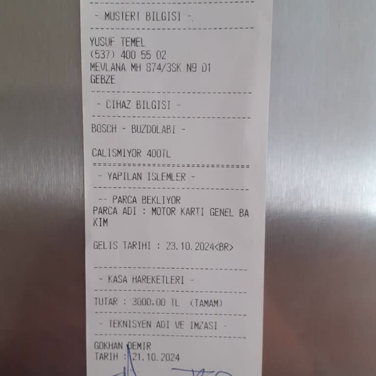 Bosch Servis Ücretlendirmesi Ve İade Sorunu