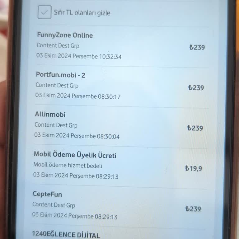 Yanlışlıkla Açılan Mobil Ödeme Sorunu