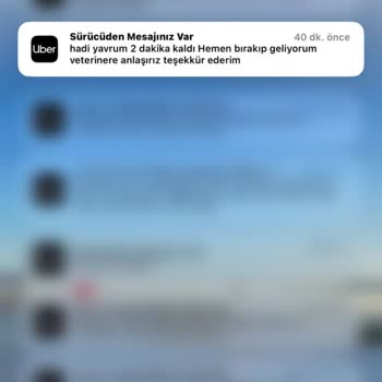 Uber Şoförünün Güven Sarsan Davranışı