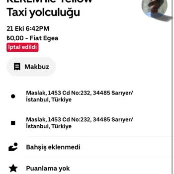 Uber Şoförünün Güven Sarsan Davranışı